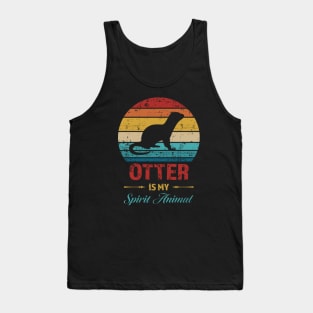 Otter is my Spirit Animal, Cute Wildlife Love, Funny quote humor for otter lover Tank Top